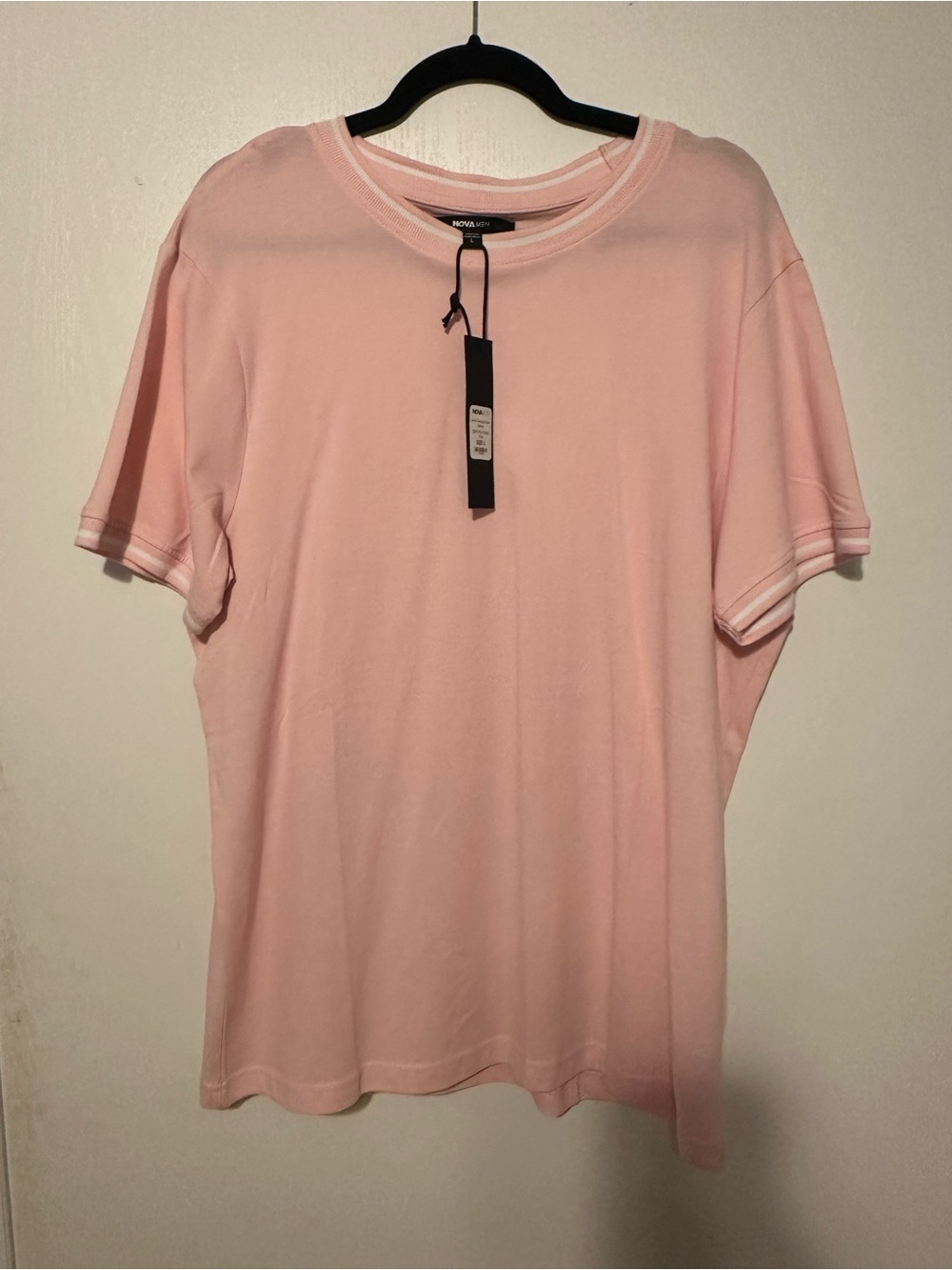 Fashion Nova Light Pink Short Sleeve Polo